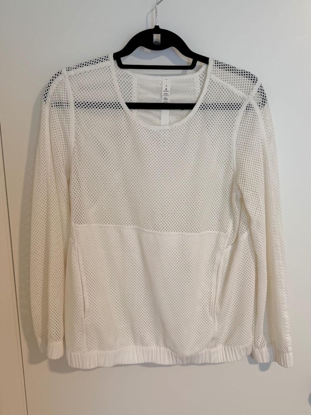 Lululemon white mesh top